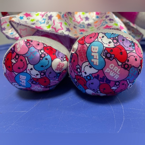 Large Plush Build a Bear Pink Unicorn Stuffed Animal Girl Power BFF XOXO - Picture 7 of 9